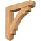 Ekena Millwork Merced Arts and Crafts Smooth Bracket w/ Offset Brace, Western Red Cedar, 7 1/2"W x 38"D x 38"H BKT0806X38X38MRC03SWR - alternate 1